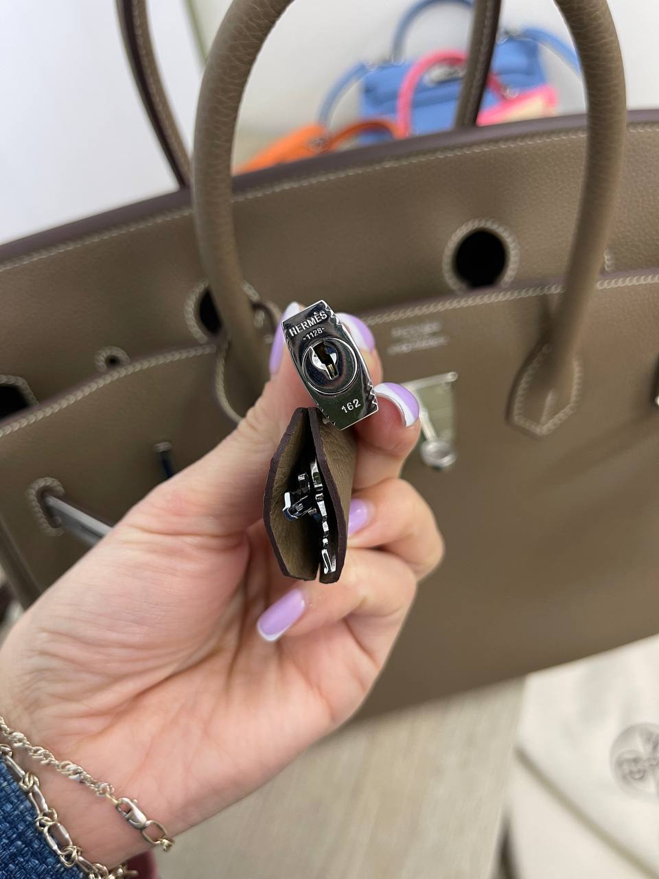 Женская сумка премиум Hermes Birkin, 35 PHW BP-32899 Женская сумка премиум Hermes Birkin, 35 PHW BP-32899
