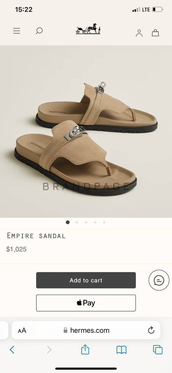 Женские шлепанцы из кожи Hermes BPLUX12476 Женские шлепанцы из кожи Hermes BPLUX12476