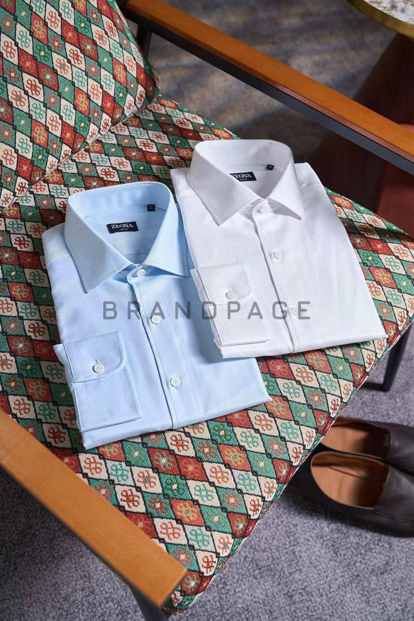 Рубашка хлопковая Zegna BPLUX5378 Рубашка хлопковая Zegna BPLUX5378