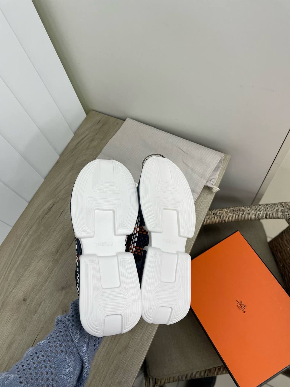 Мужские стильные кроссовки Hermes BP-30519 Мужские стильные кроссовки Hermes BP-30519