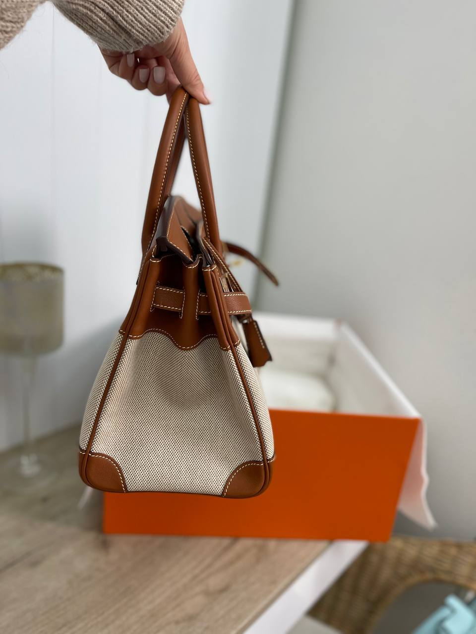 Трендовая женская сумка Birkin, 30 см, GHW Hermes BP-26721 Трендовая женская сумка Birkin, 30 см, GHW Hermes BP-26721