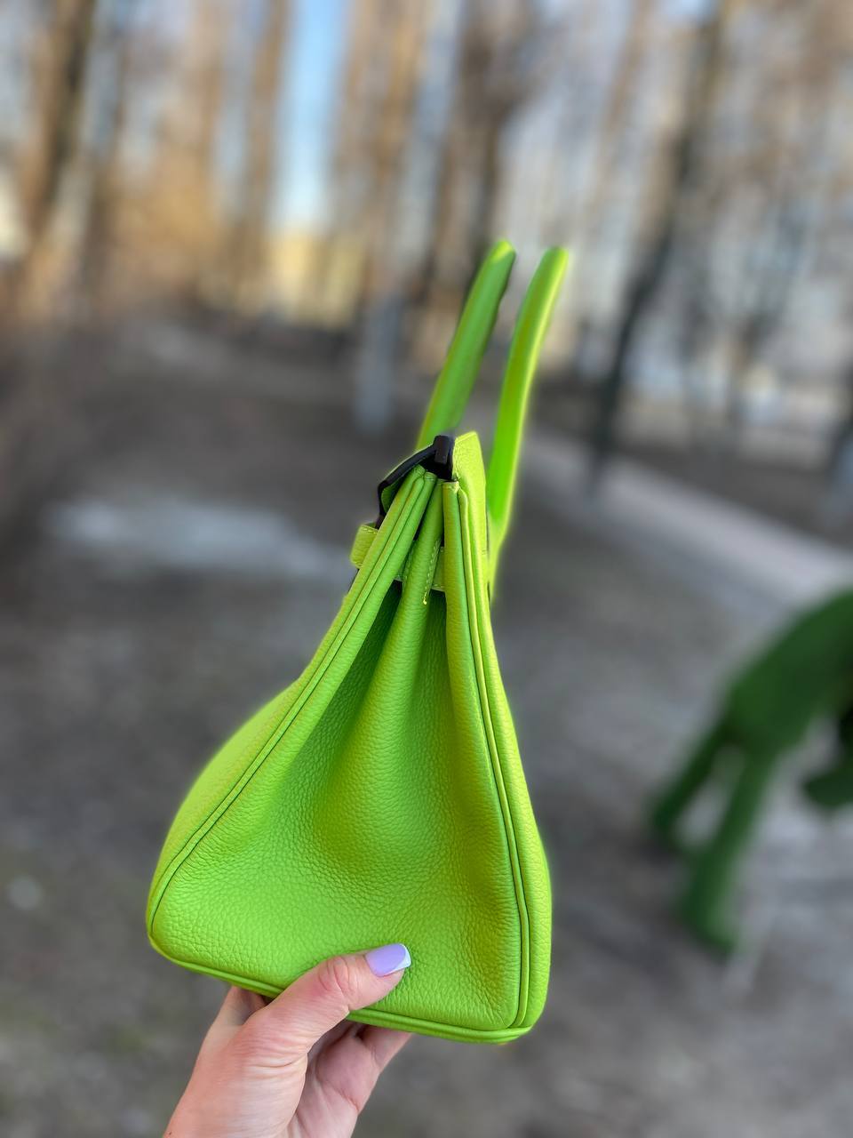 Женская коллекционная сумка Birkin 30, с фурнитурой GHW Hermes BP-31502 Женская коллекционная сумка Birkin 30, с фурнитурой GHW Hermes BP-31502