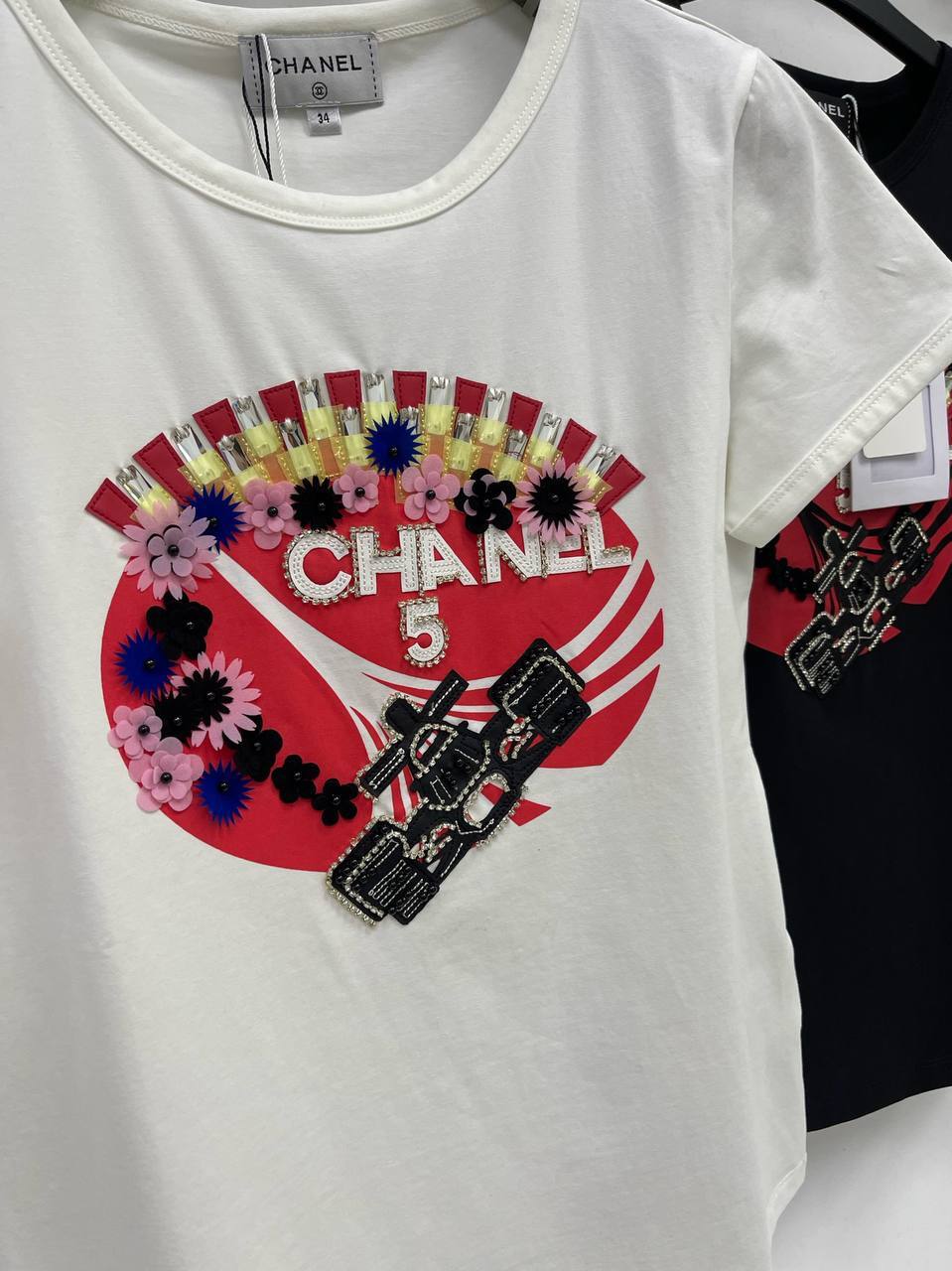 Женская коллекционная футболка Chanel BP-25786 Женская коллекционная футболка Chanel BP-25786