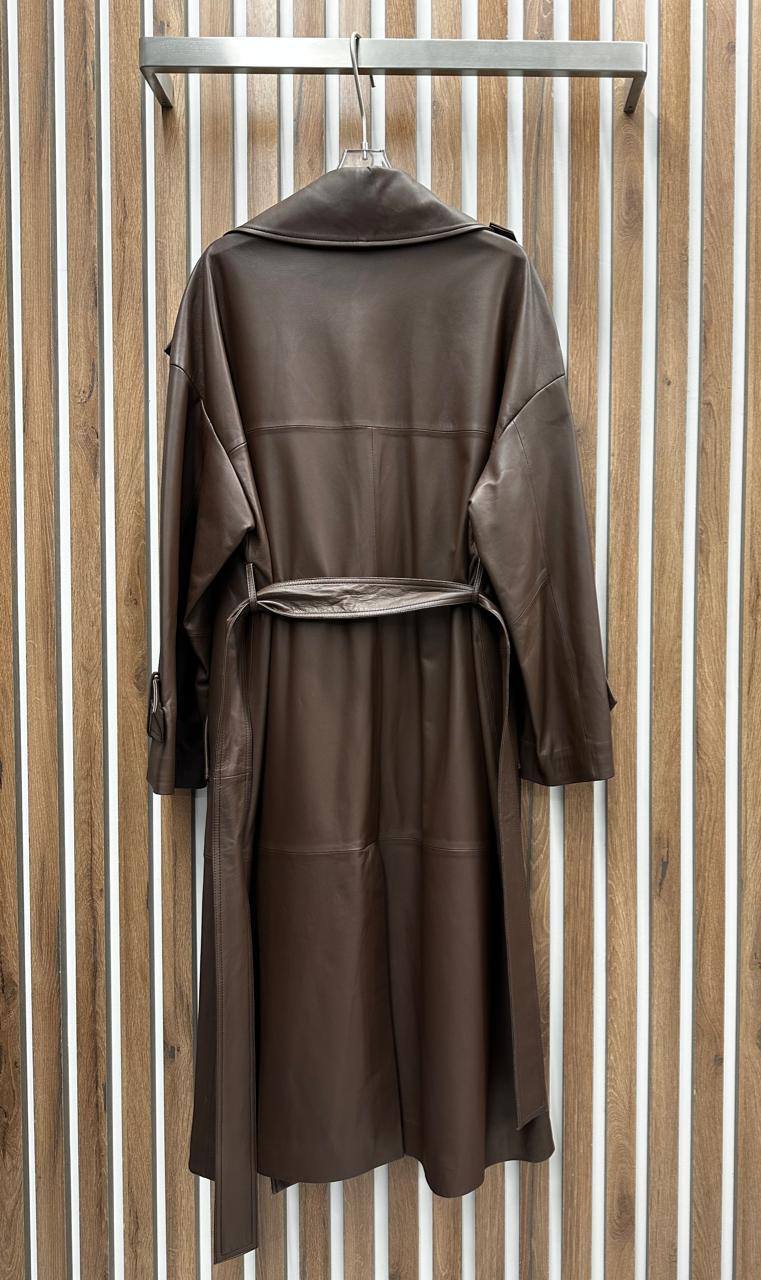 Элитный кожаный плащ Jil Sander BP-41089 Элитный кожаный плащ Jil Sander BP-41089