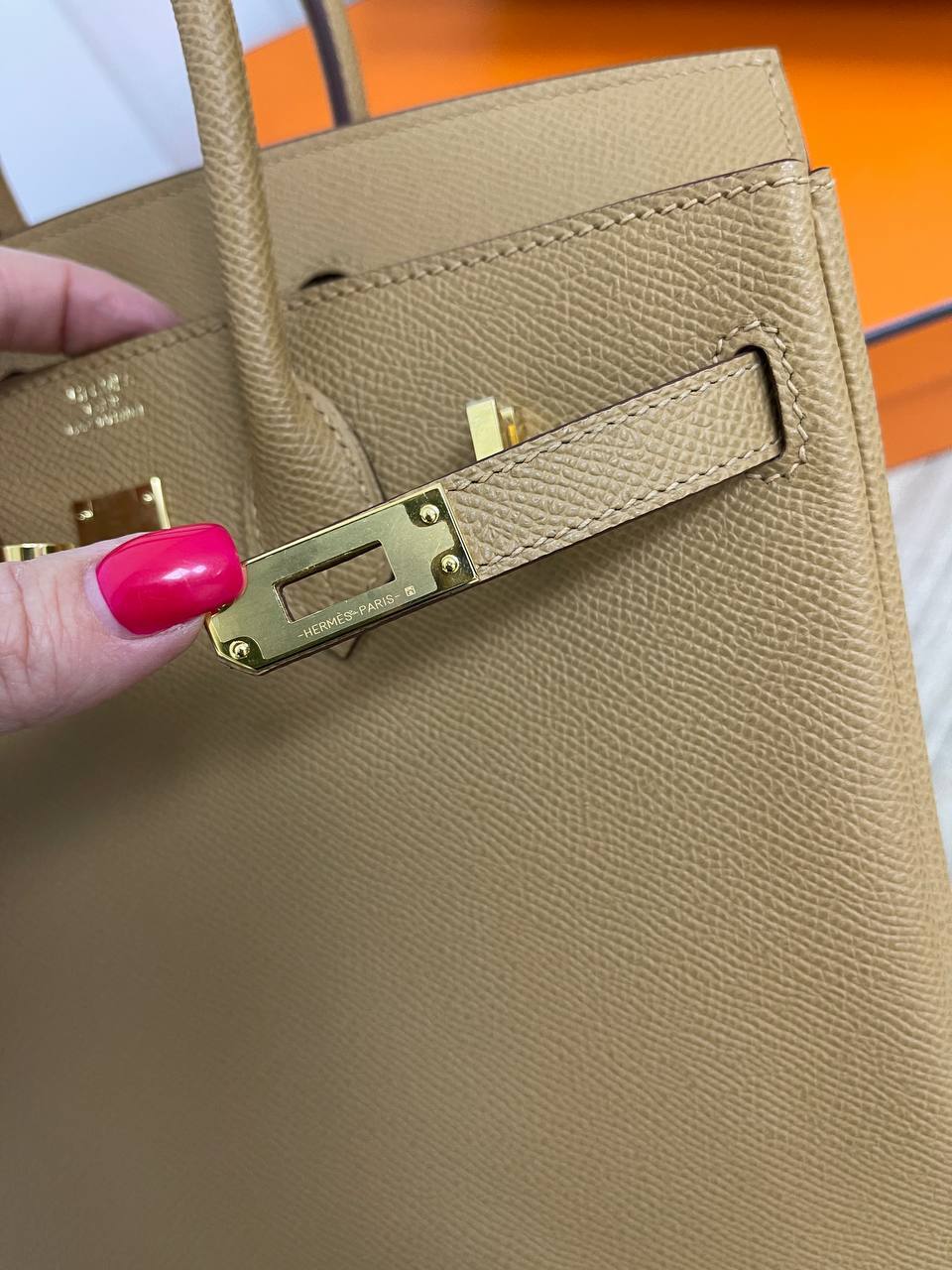 Трендовая женская сумка Birkin 25 см, PHW Epsom Hermes BP-31230 Трендовая женская сумка Birkin 25 см, PHW Epsom Hermes BP-31230