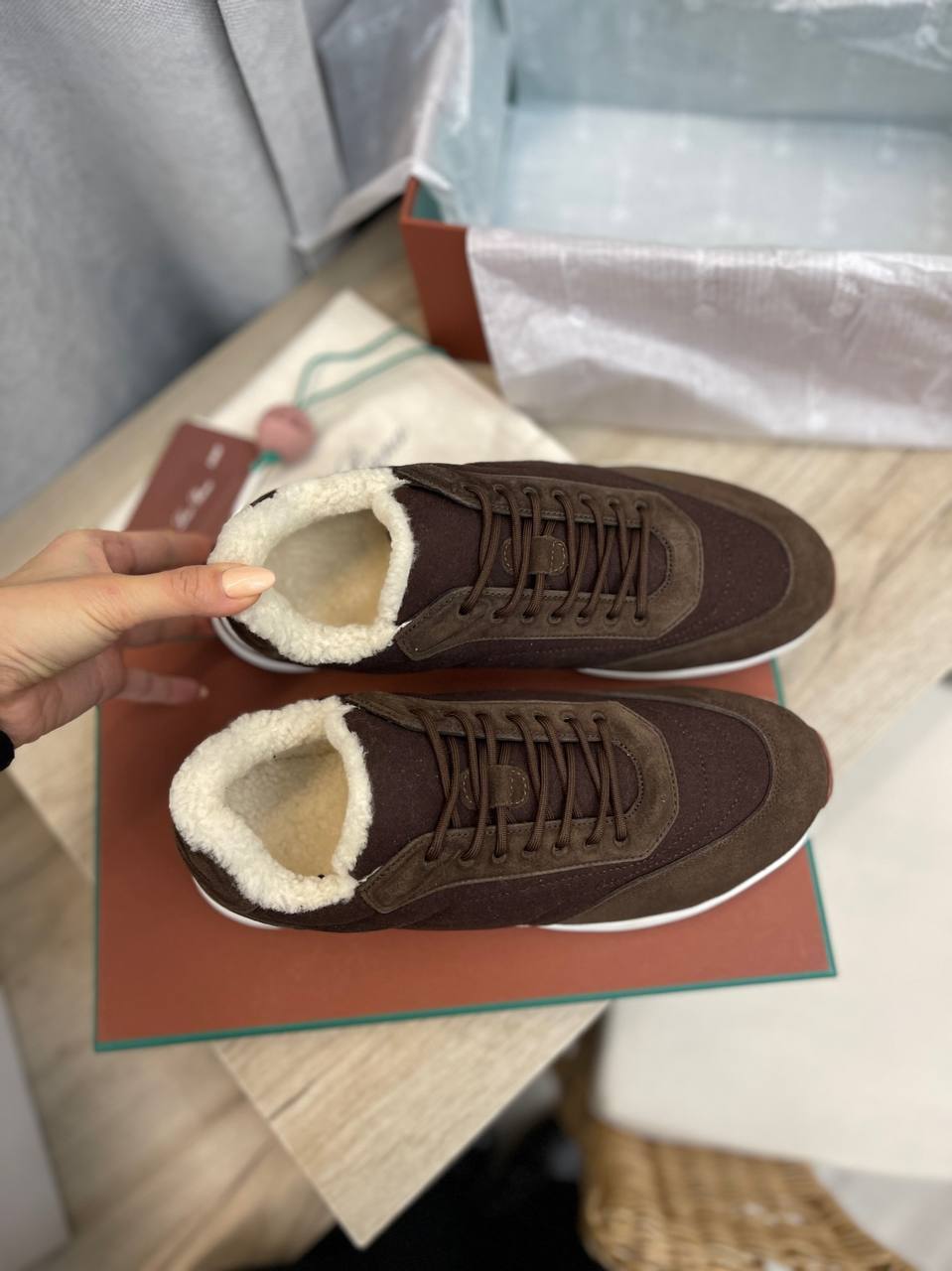 Лимитированные кроссовки для мужчин Loro Piana BP-41881 Лимитированные кроссовки для мужчин Loro Piana BP-41881