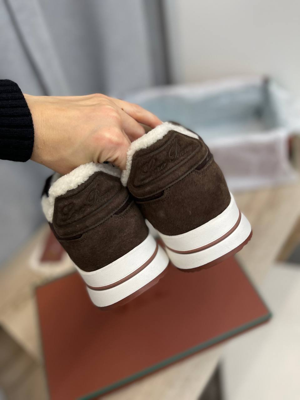 Лимитированные кроссовки для мужчин Loro Piana BP-41881 Лимитированные кроссовки для мужчин Loro Piana BP-41881