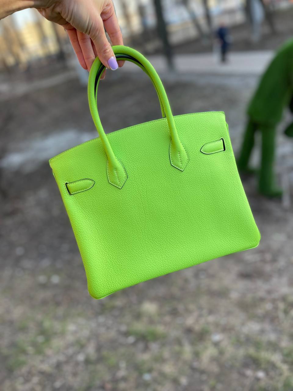 Женская коллекционная сумка Birkin 30, с фурнитурой GHW Hermes BP-31502 Женская коллекционная сумка Birkin 30, с фурнитурой GHW Hermes BP-31502