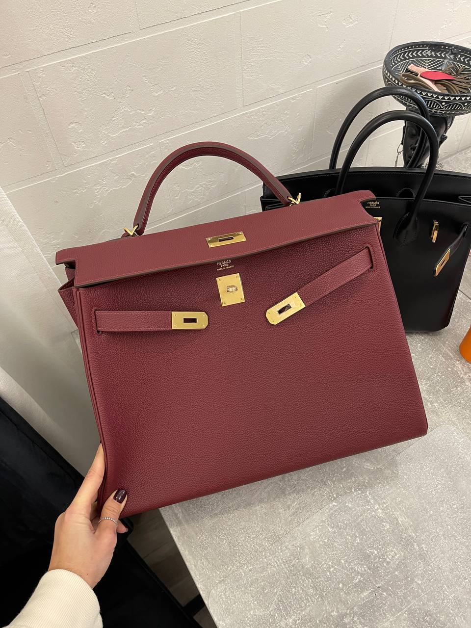 Коллекционная сумка женская Kelly 40 см, togo Hermes BP-43211 Коллекционная сумка женская Kelly 40 см, togo Hermes BP-43211