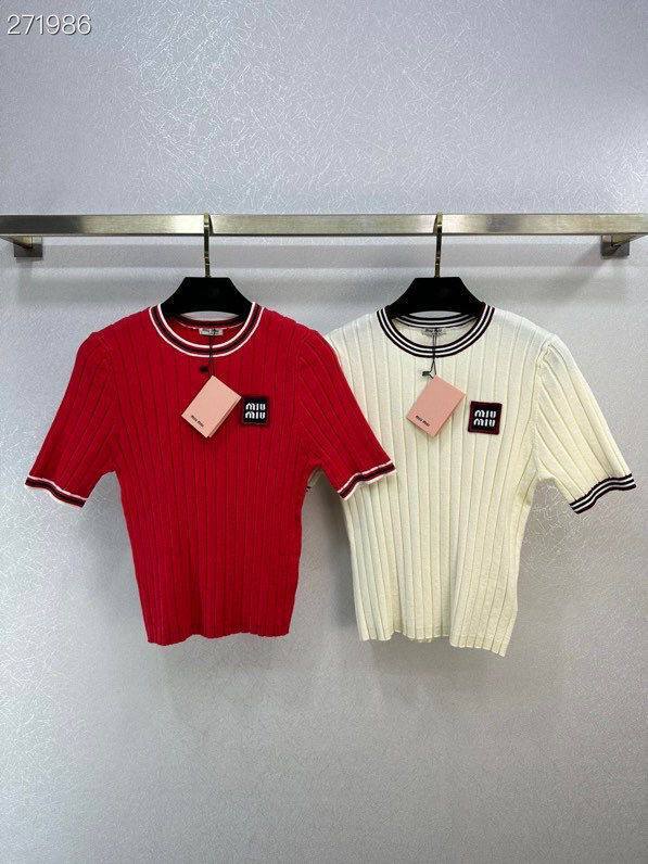 Miu Miu BP-47632 трендовая футболка люкс Miu Miu BP-47632 трендовая футболка люкс