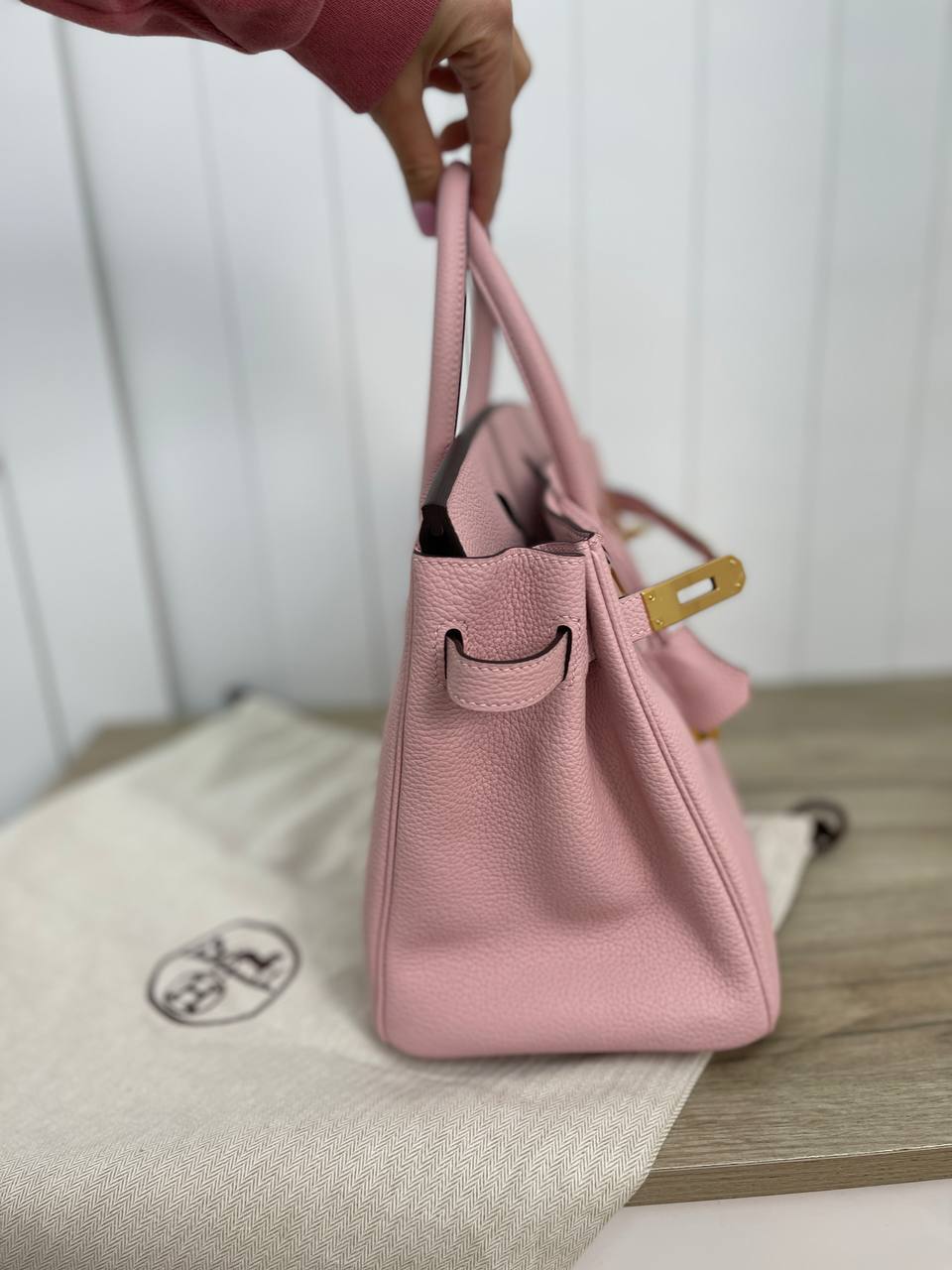 Трендовая женская сумка Birkin, Togo, 30 см Hermes BP-12675 Трендовая женская сумка Birkin, Togo, 30 см Hermes BP-12675