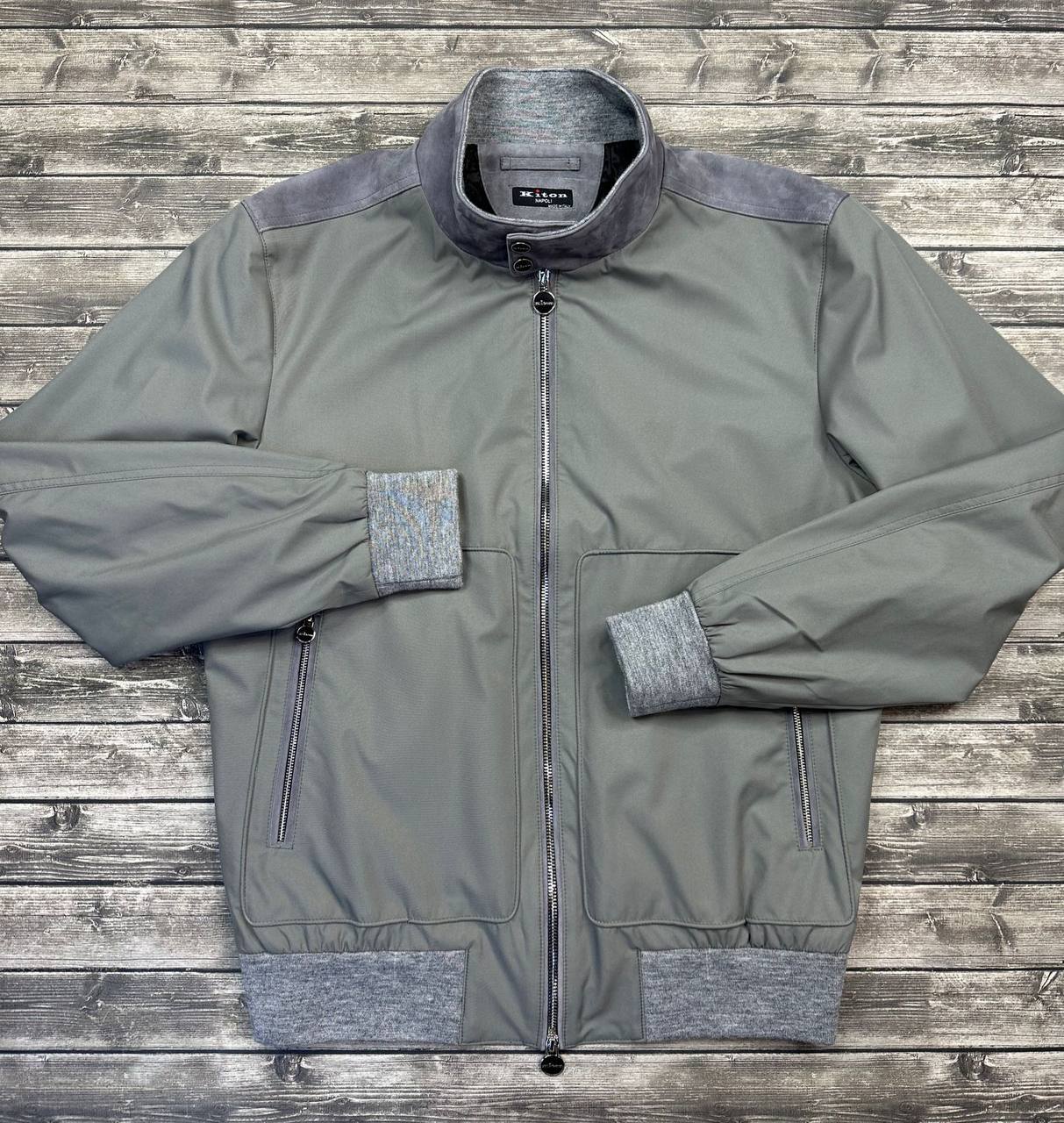 Бомбер Kiton с натуральной замшей BP-33287 Бомбер Kiton с натуральной замшей BP-33287