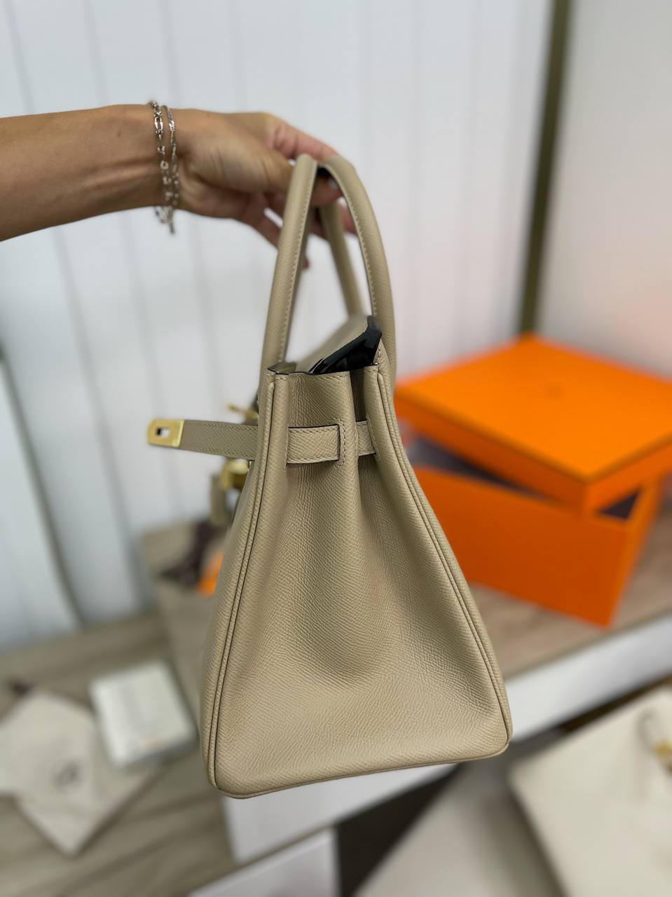 Элитная сумка женская Hermes Birkin 30 cm, Epsom BP-15594 Элитная сумка женская Hermes Birkin 30 cm, Epsom BP-15594