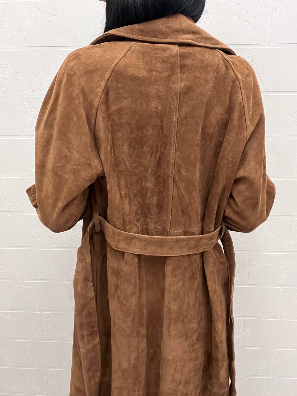 Элитный замшевый плащ The Row BP-50589 Элитный замшевый плащ The Row BP-50589