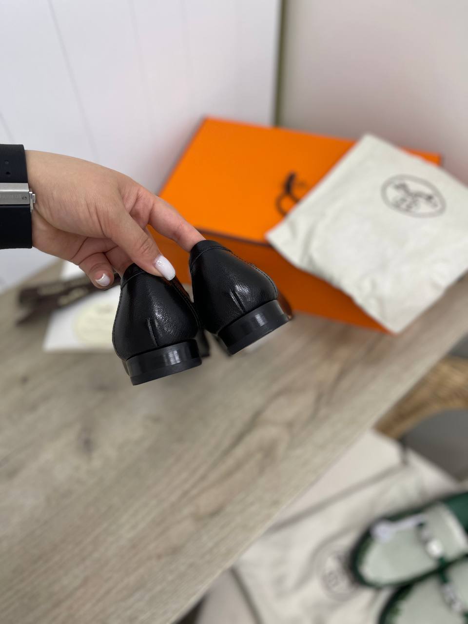 Коллекционные туфли Hermes BP-34156 Коллекционные туфли Hermes BP-34156