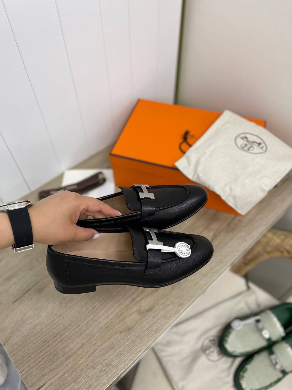 Коллекционные туфли Hermes BP-34156 Коллекционные туфли Hermes BP-34156