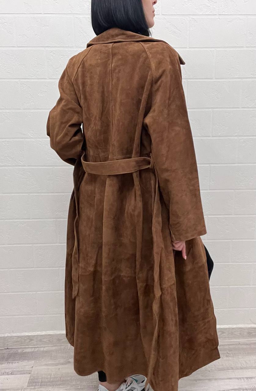 Элитный замшевый плащ The Row BP-50589 Элитный замшевый плащ The Row BP-50589