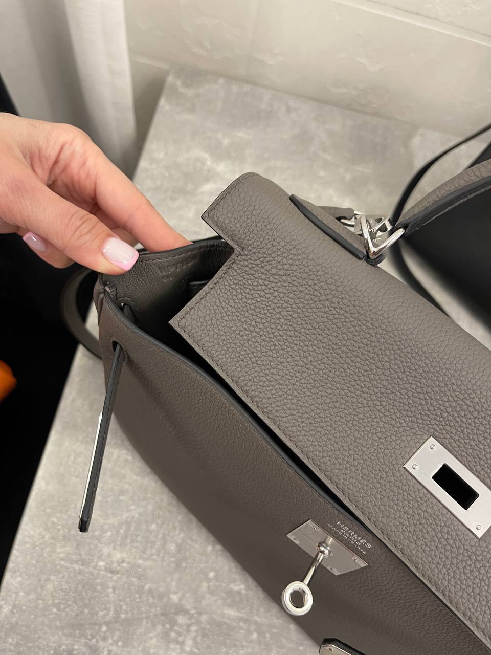 Элитная женская сумка Kelly 32 см, PHW Hermes BP-51291 Элитная женская сумка Kelly 32 см, PHW Hermes BP-51291