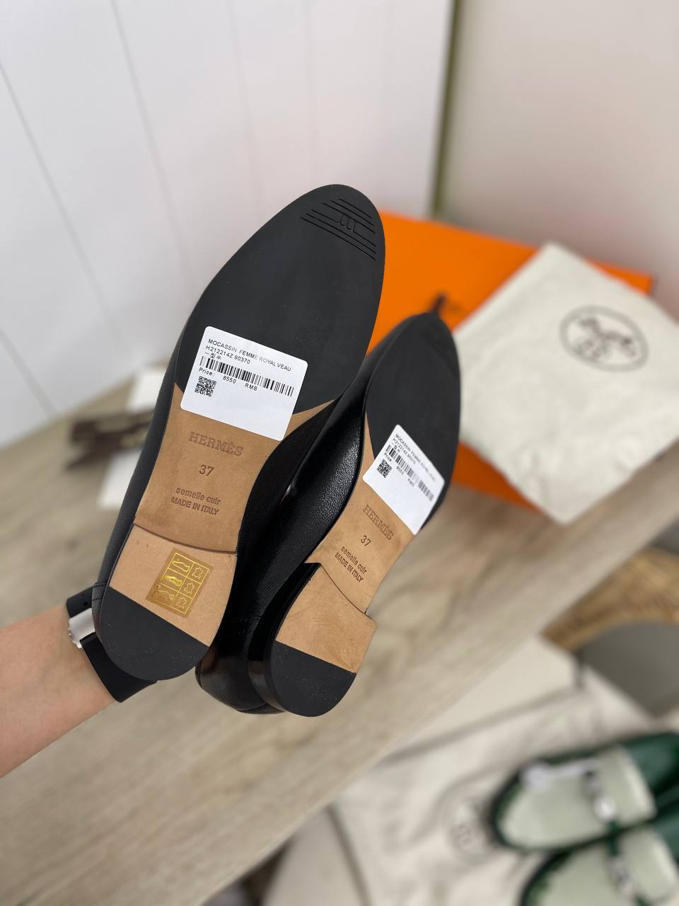 Коллекционные туфли Hermes BP-34156 Коллекционные туфли Hermes BP-34156