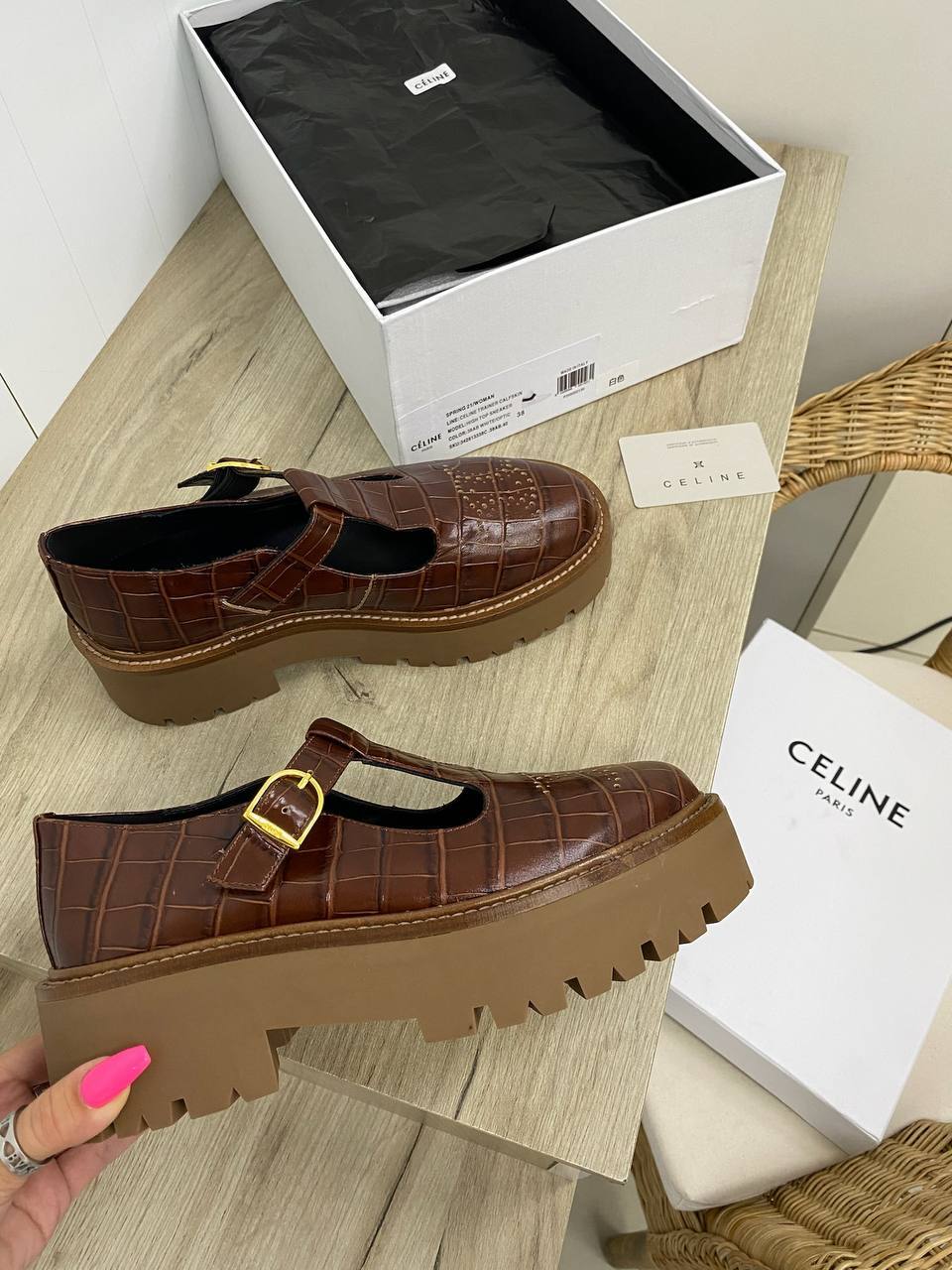 Премиальные дерби Celine BP-18564 Премиальные дерби Celine BP-18564
