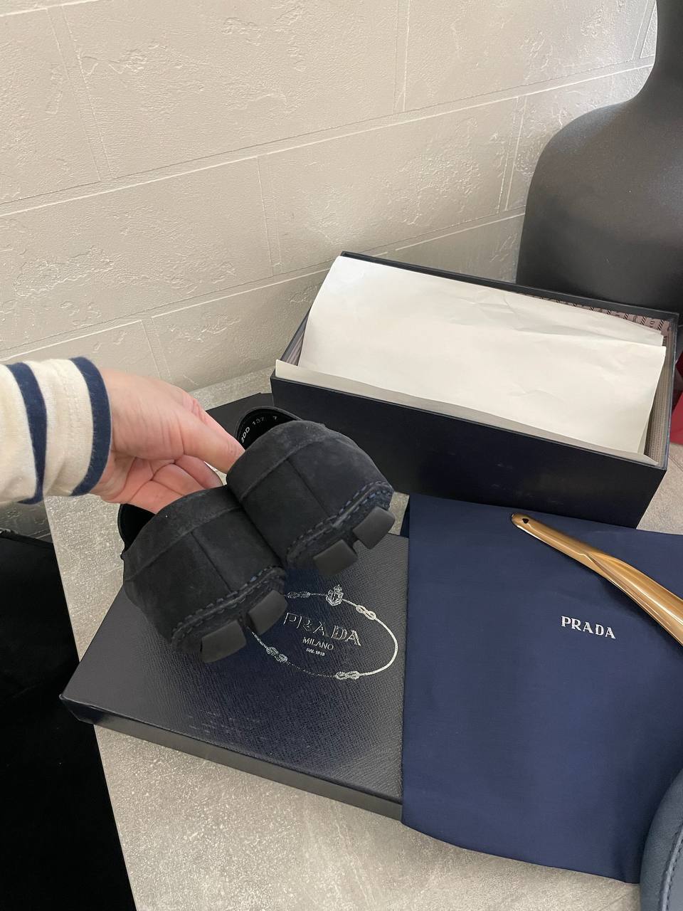 Мокасины Prada стильные BP-49130 Мокасины Prada стильные BP-49130