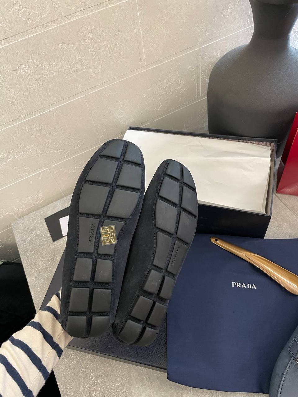 Мокасины Prada стильные BP-49130 Мокасины Prada стильные BP-49130