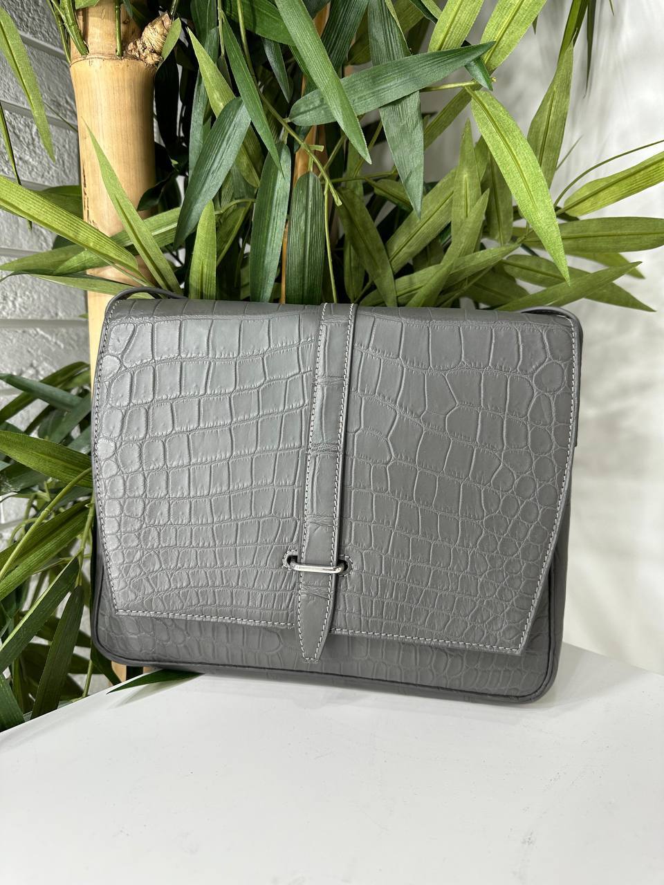 Крокодиловый мессенджер Hermes премиум BP-39150 Крокодиловый мессенджер Hermes премиум BP-39150