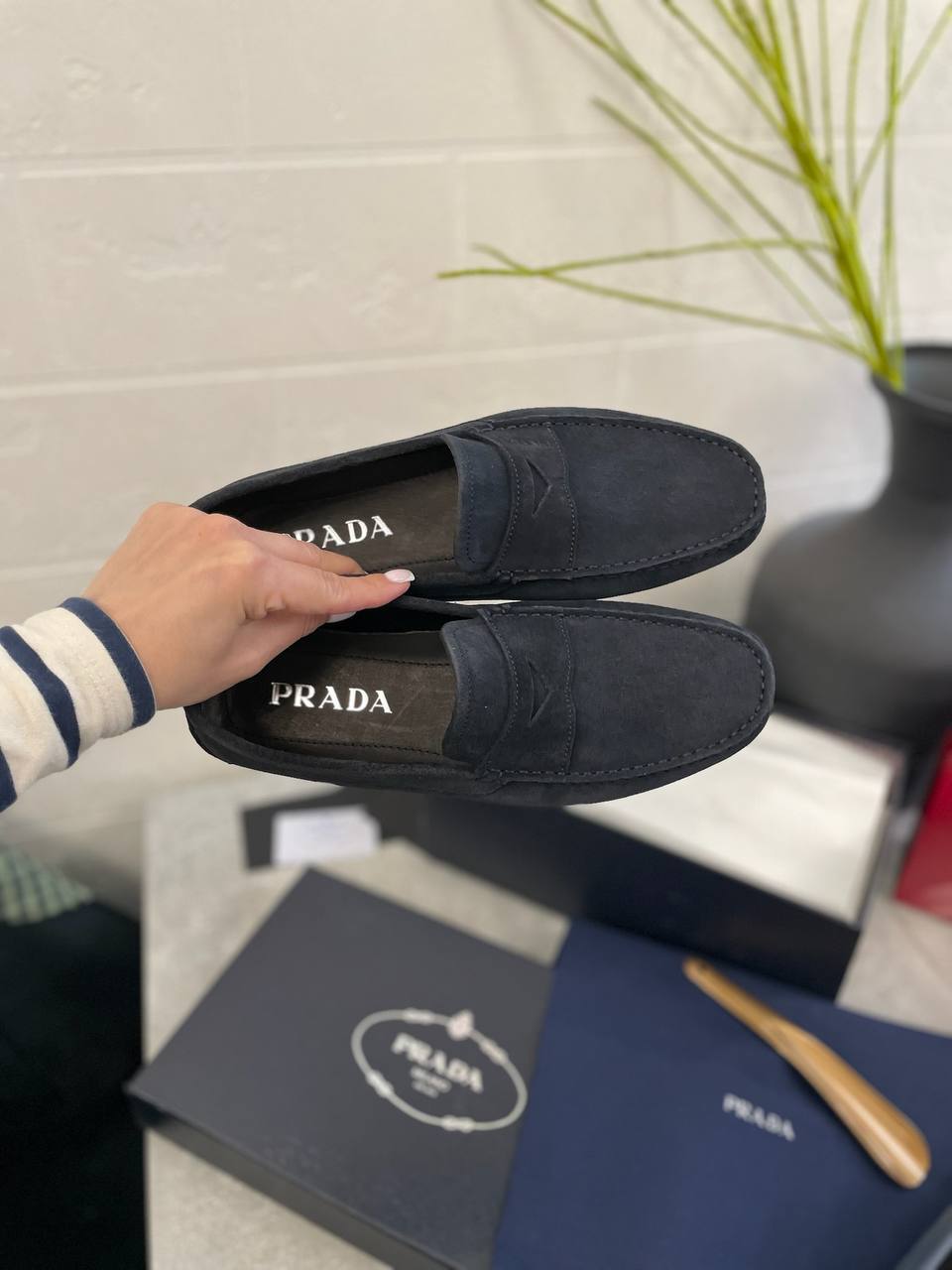 Мокасины Prada стильные BP-49130 Мокасины Prada стильные BP-49130