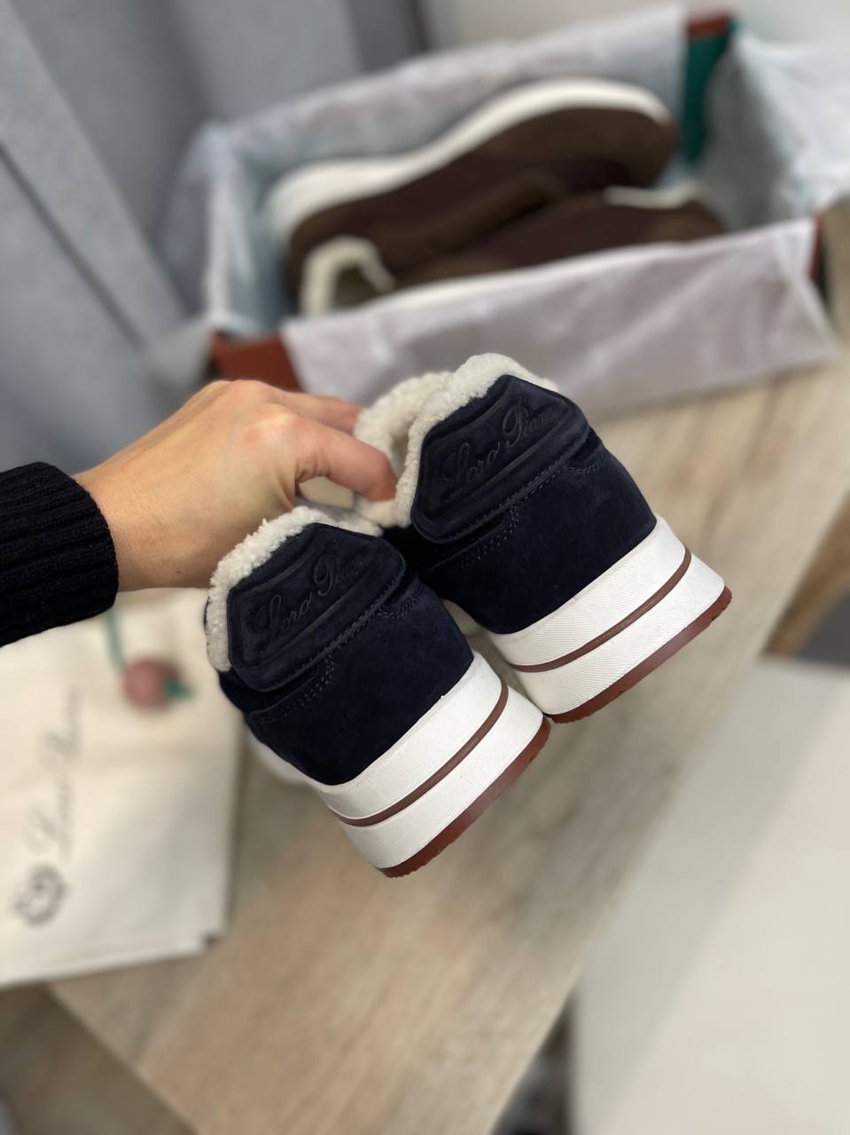 Лимитированные мужские кроссовки Loro Piana BP-41883 Лимитированные мужские кроссовки Loro Piana BP-41883