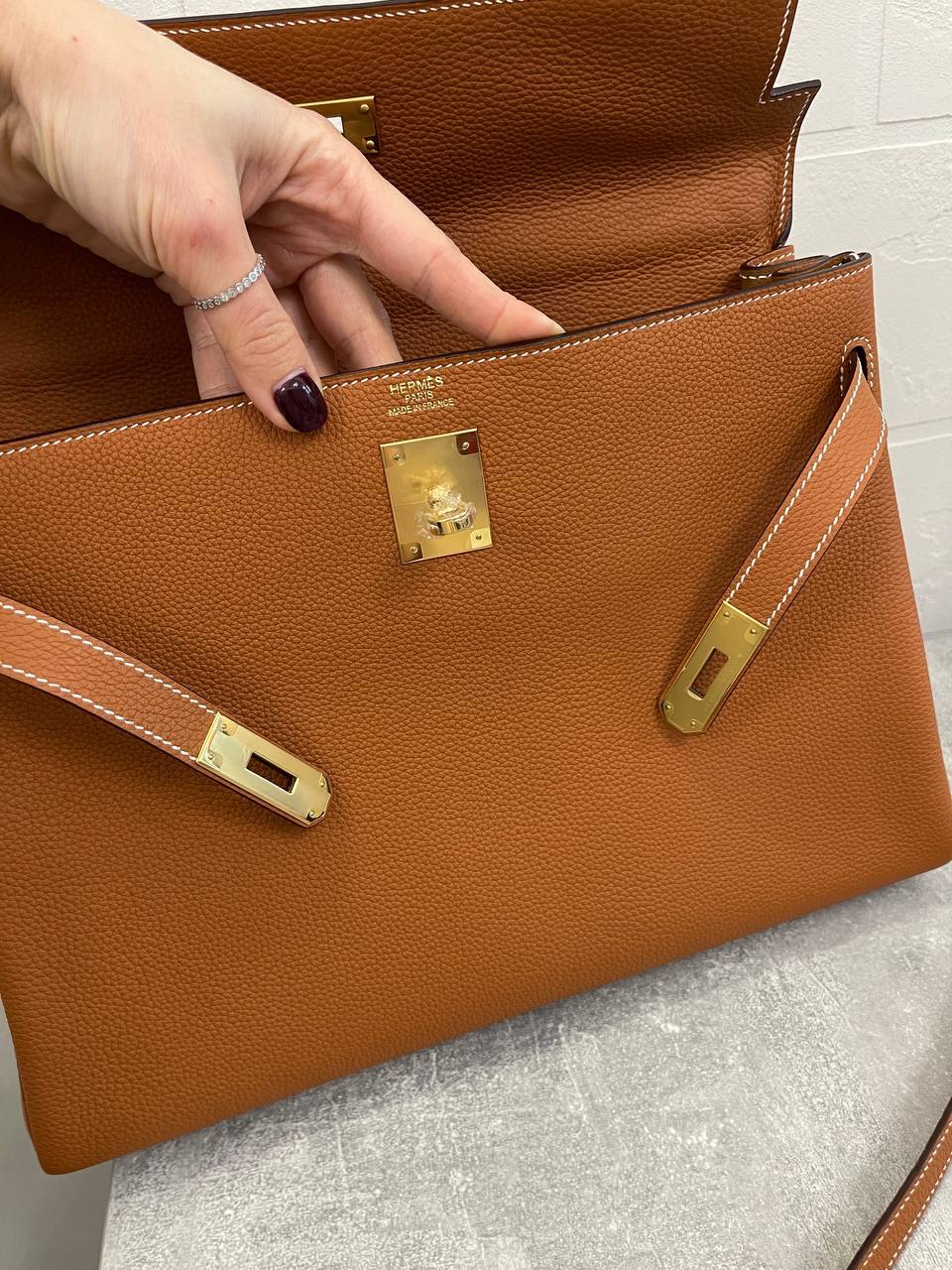 Коллекционная женская сумка Kelly 35, Togo кожа, Hermes BP-43160 Коллекционная женская сумка Kelly 35, Togo кожа, Hermes BP-43160