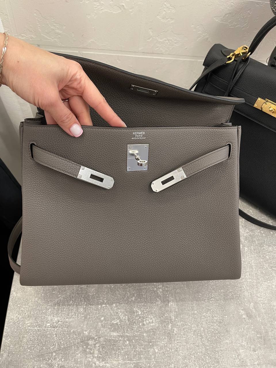 Элитная женская сумка Kelly 32 см, PHW Hermes BP-51291 Элитная женская сумка Kelly 32 см, PHW Hermes BP-51291