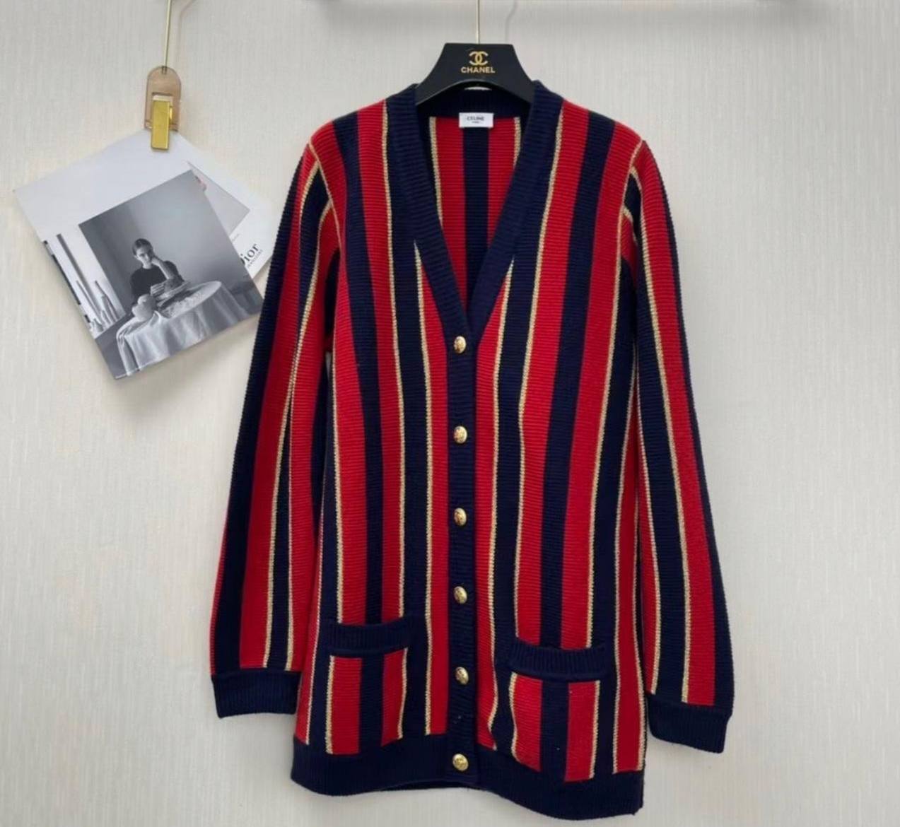 Celine BP-19064 коллекционный кардиган Celine BP-19064 коллекционный кардиган