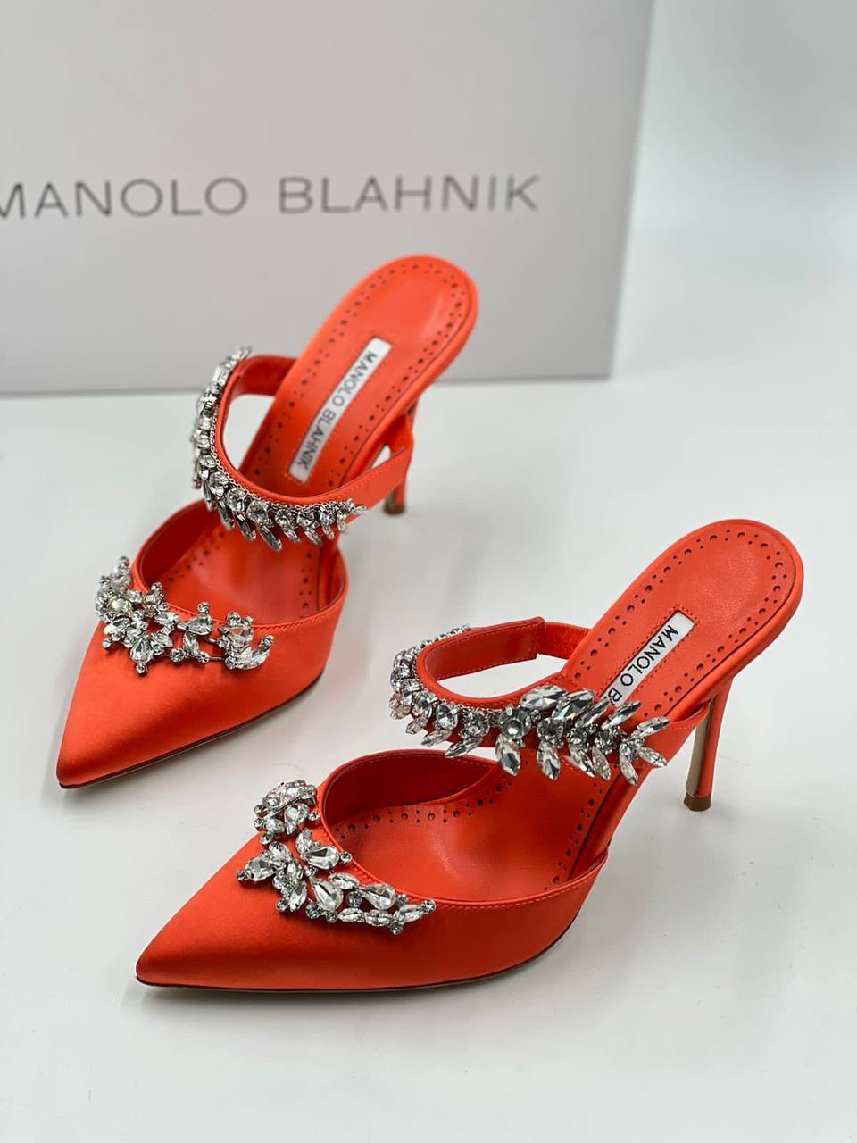 Премиум мюли Lurum Manolo Blahnik с кристаллами BP-26354 Премиум мюли Lurum Manolo Blahnik с кристаллами BP-26354