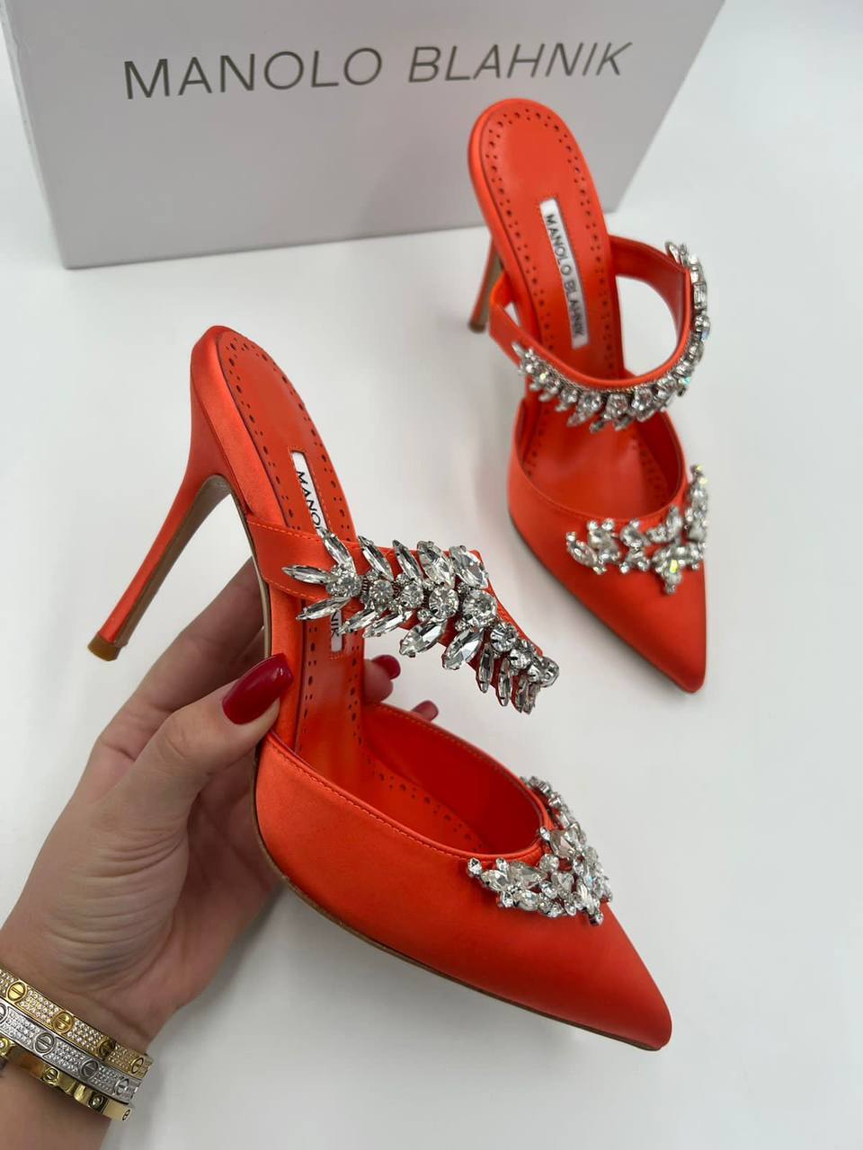 Премиум мюли Lurum Manolo Blahnik с кристаллами BP-26354 Премиум мюли Lurum Manolo Blahnik с кристаллами BP-26354