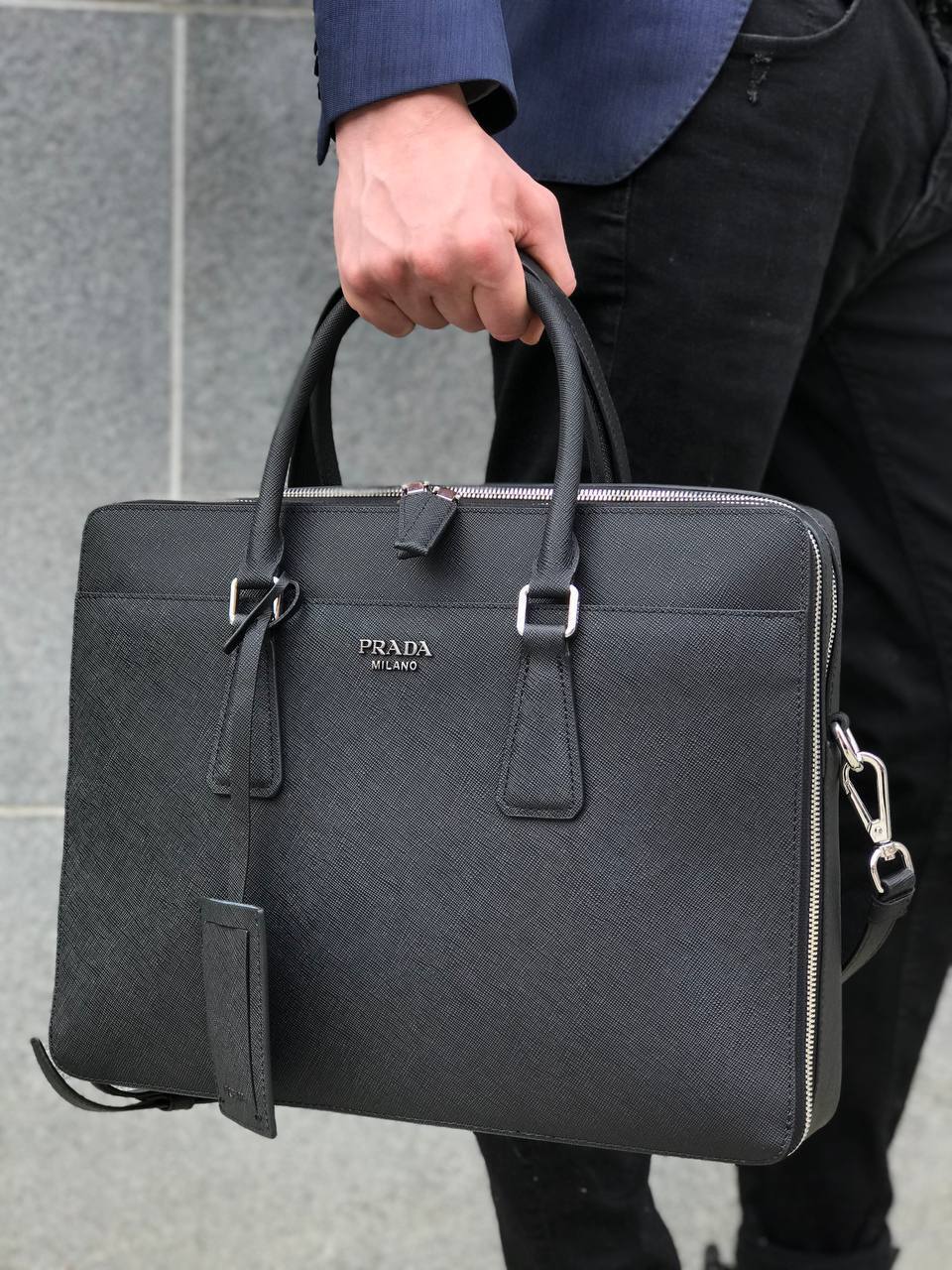 Портфель стильный Prada BP-17342 Портфель стильный Prada BP-17342