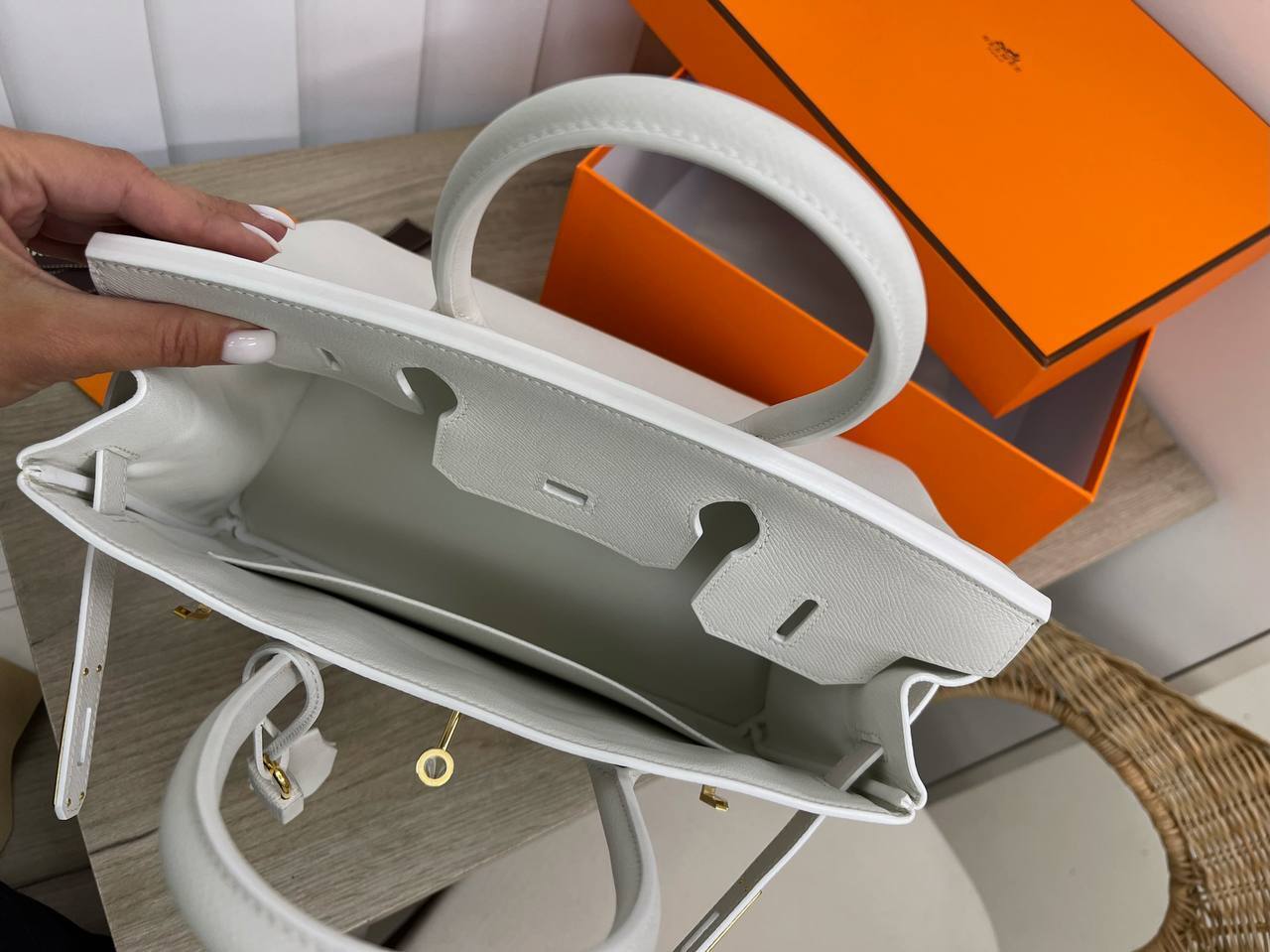 Коллекционная сумка Hermes женская Birkin 30 cm, Epsom BP-15707 Коллекционная сумка Hermes женская Birkin 30 cm, Epsom BP-15707