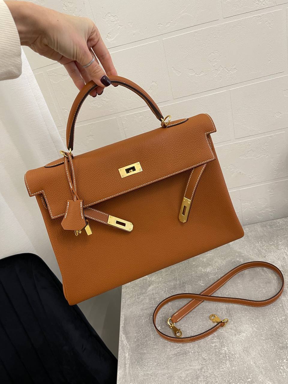 Коллекционная женская сумка Kelly 35, Togo кожа, Hermes BP-43160 Коллекционная женская сумка Kelly 35, Togo кожа, Hermes BP-43160