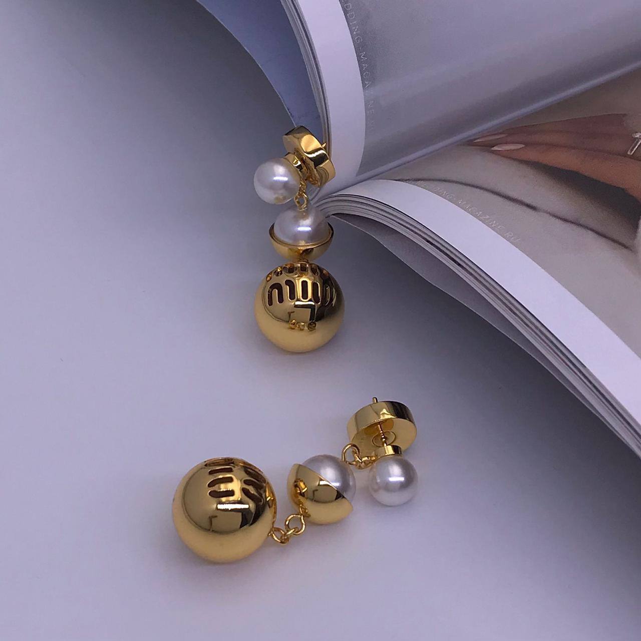 Премиум серьги Miu Miu BP-28071 Премиум серьги Miu Miu BP-28071