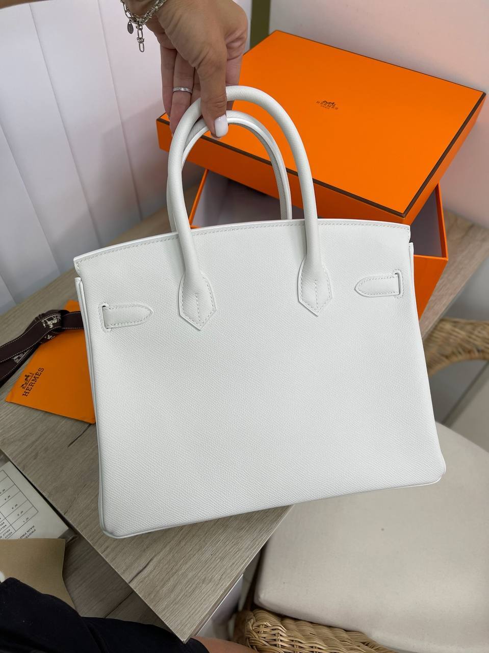 Коллекционная сумка Hermes женская Birkin 30 cm, Epsom BP-15707 Коллекционная сумка Hermes женская Birkin 30 cm, Epsom BP-15707