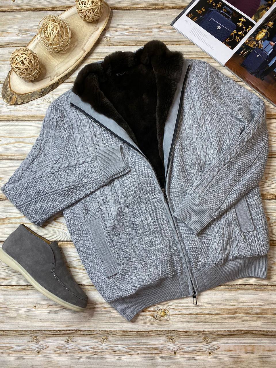 Куртка BP-17130 Loro Piana мужская стильная Куртка BP-17130 Loro Piana мужская стильная