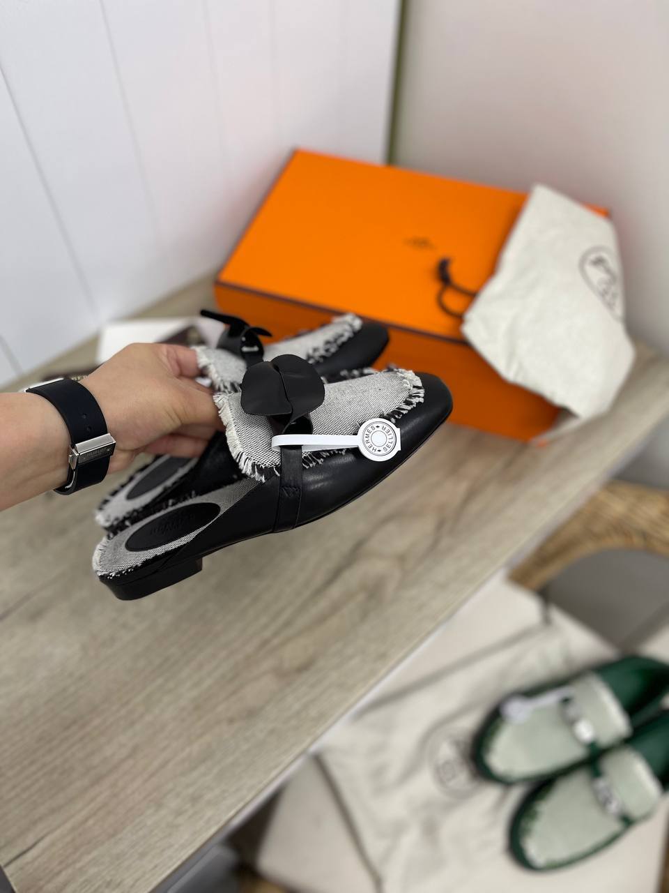 Трендовые мюли Hermes BP-34159 Трендовые мюли Hermes BP-34159