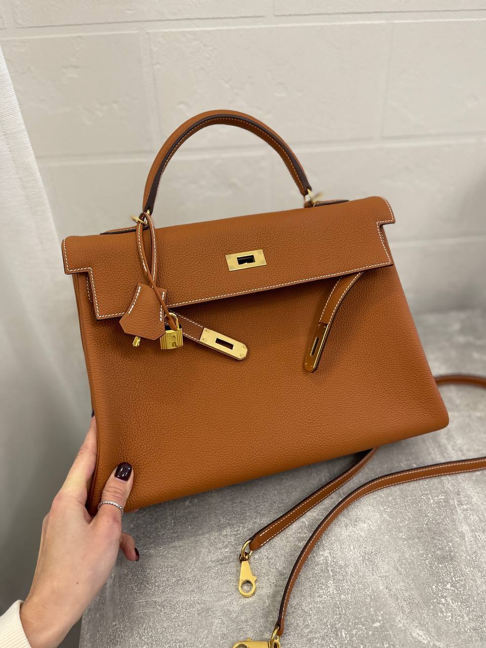 Коллекционная женская сумка Kelly 35, Togo кожа, Hermes BP-43160 Коллекционная женская сумка Kelly 35, Togo кожа, Hermes BP-43160