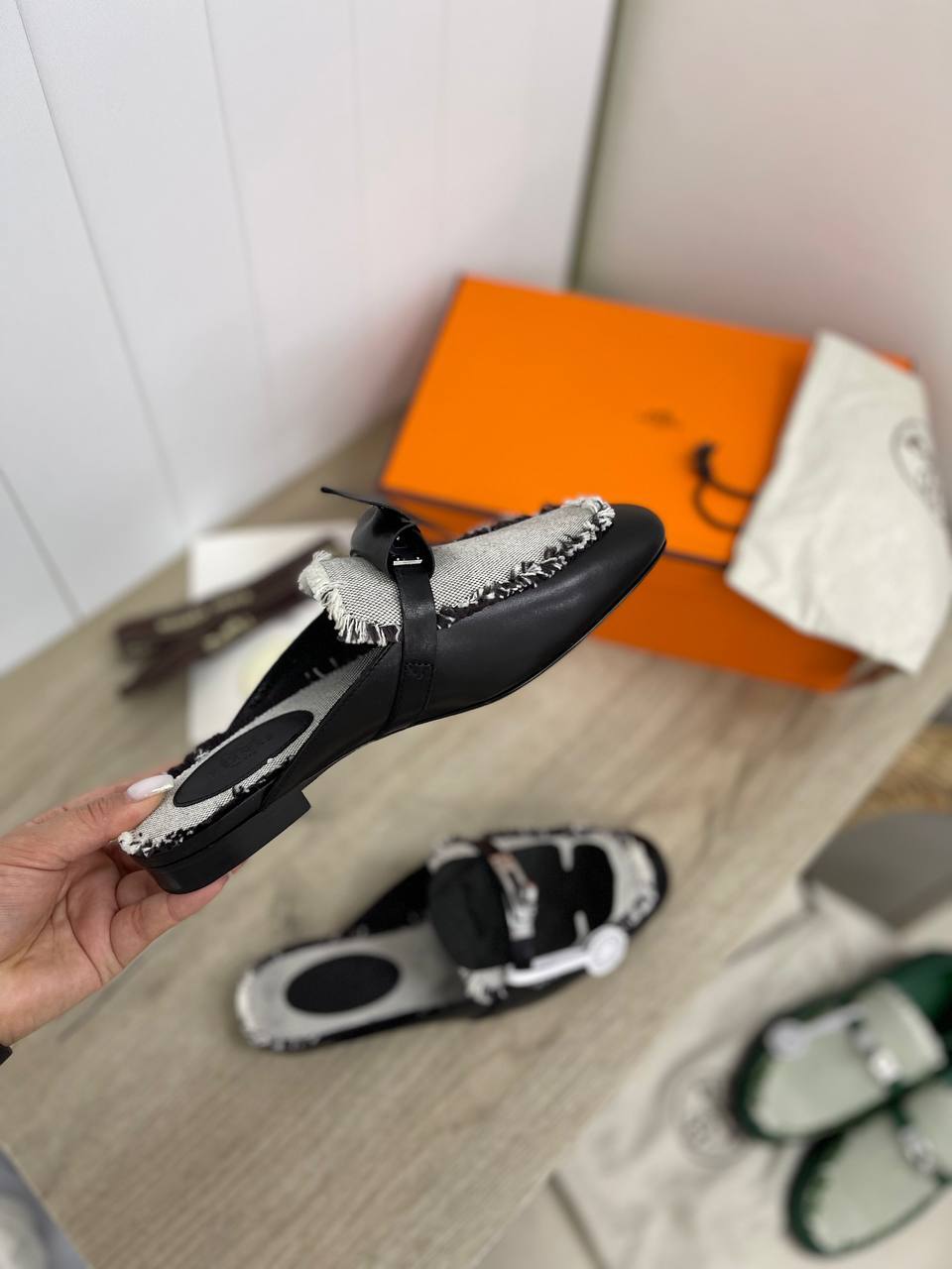 Трендовые мюли Hermes BP-34159 Трендовые мюли Hermes BP-34159