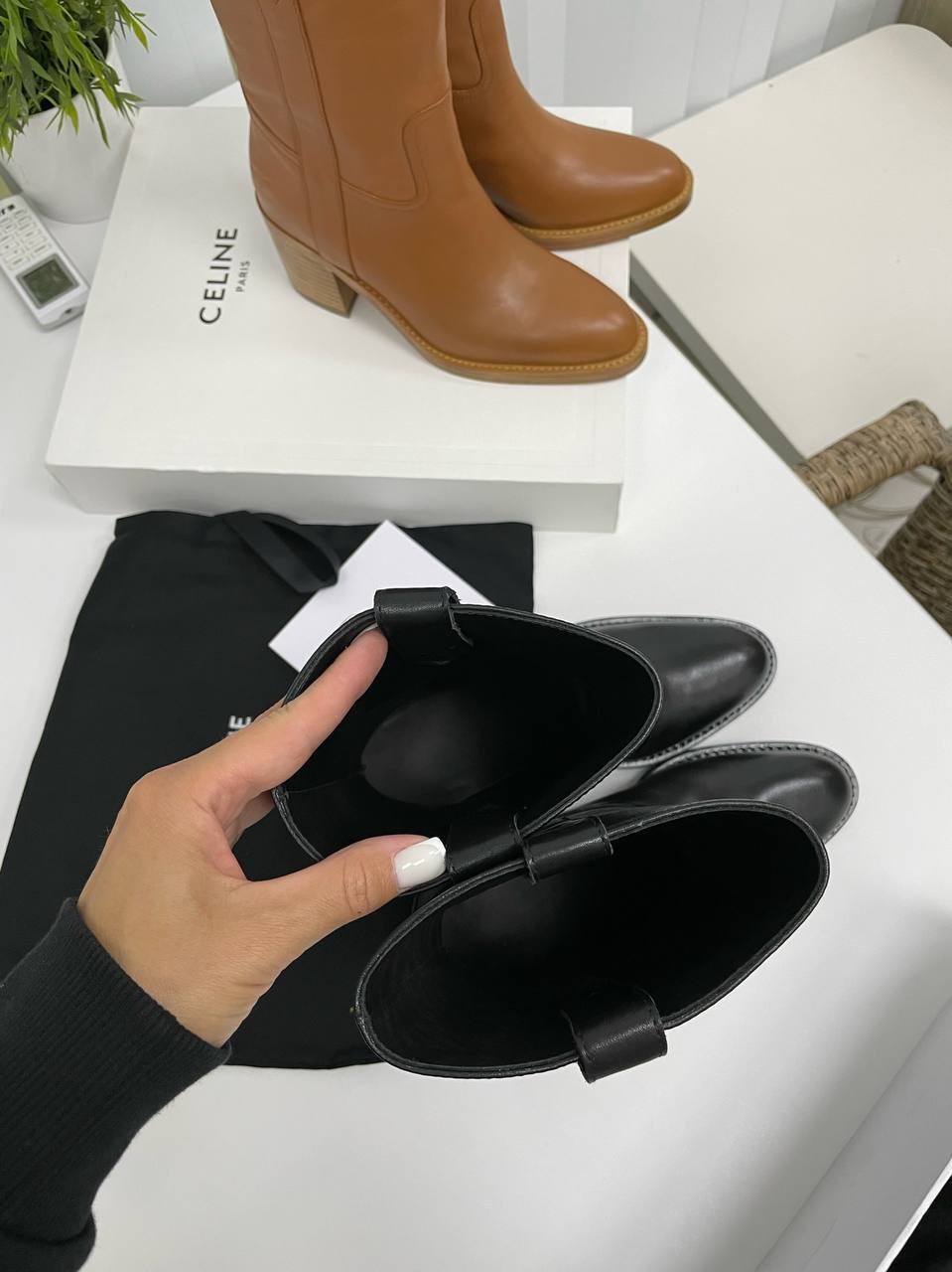 Полусапожки премиум Celine BP-19180 Полусапожки премиум Celine BP-19180