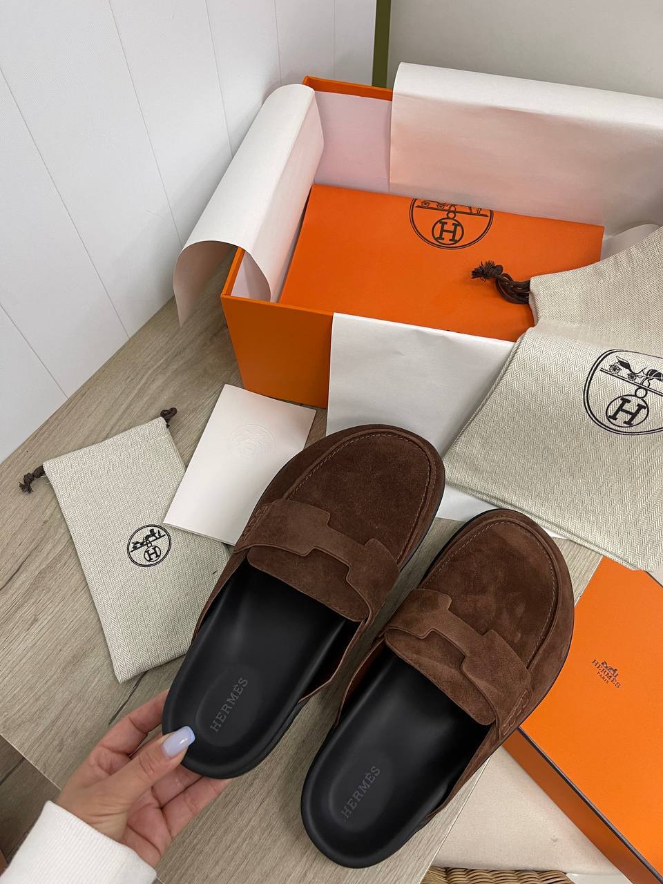 Повседневные мюли Hermes BP-32727 Повседневные мюли Hermes BP-32727