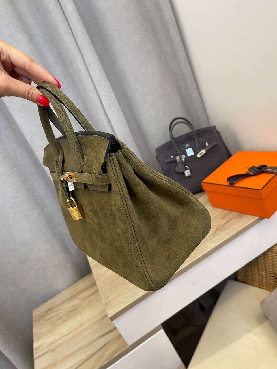 Премиум женская сумка Birkin 25 PHW, Hermes BP-52491 Премиум женская сумка Birkin 25 PHW, Hermes BP-52491