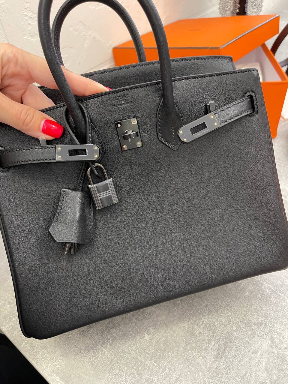 Трендовая женская сумка Birkin, 25 Hermes BP-53020 Трендовая женская сумка Birkin, 25 Hermes BP-53020