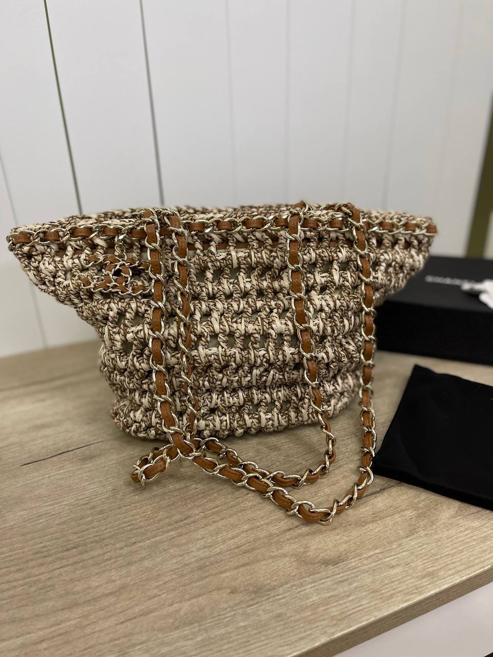 Сумка женская зелено-серая коллекционная Chanel BP-34910 Сумка женская зелено-серая коллекционная Chanel BP-34910