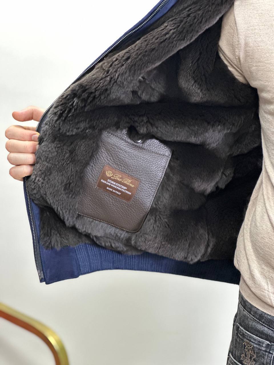 Бомбер Loro Piana для повседневного стиля BP-42164 Бомбер Loro Piana для повседневного стиля BP-42164