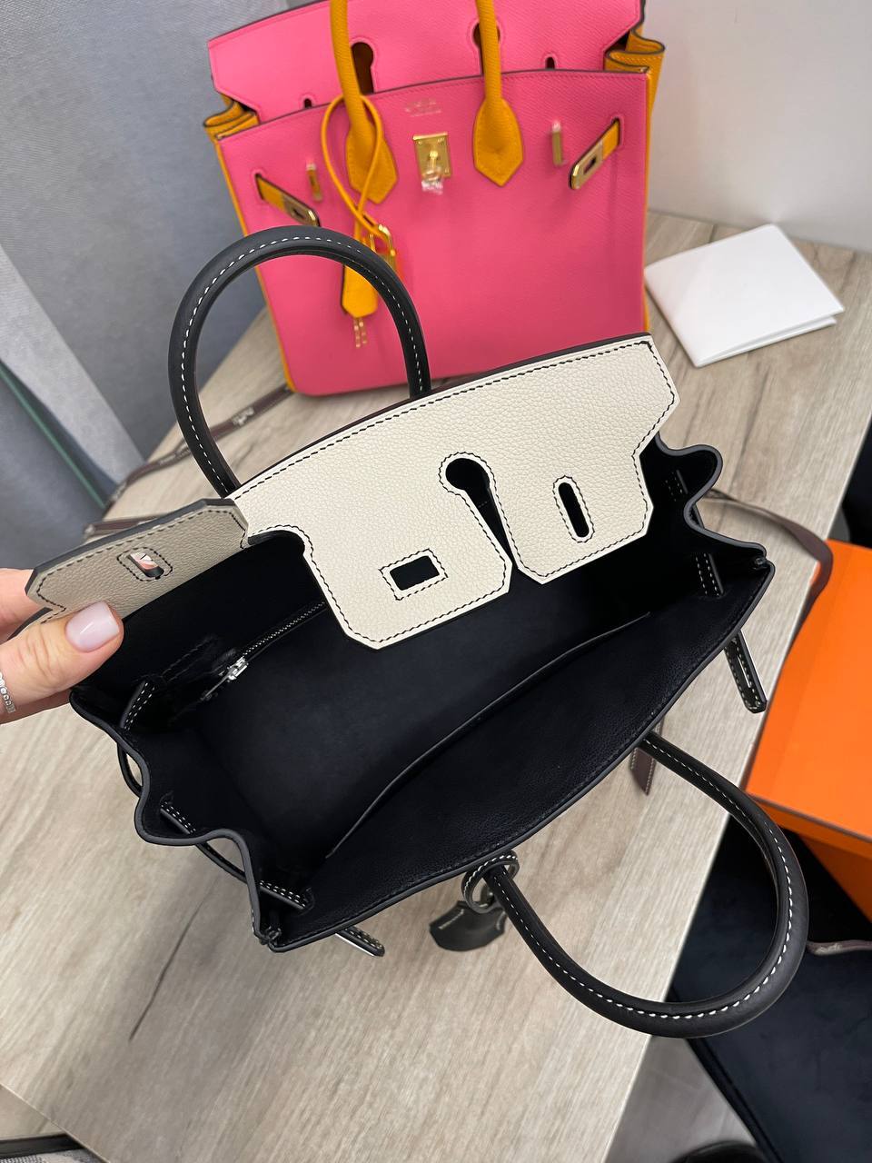 Элитная женская сумка Birkin 25 см, Togo Hermes BP-45833 Элитная женская сумка Birkin 25 см, Togo Hermes BP-45833